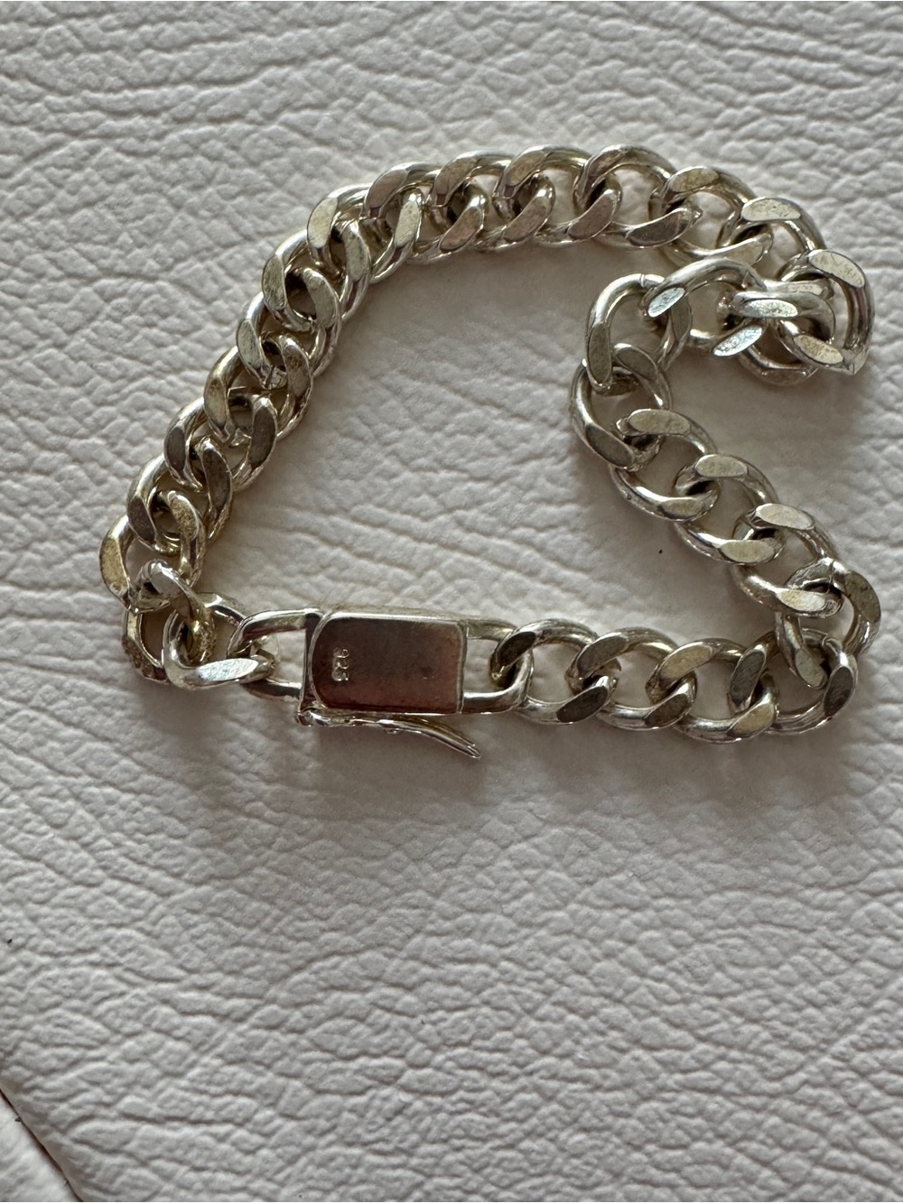 925 Sterling Silver Curb Chain Bracelet - Chunky Link